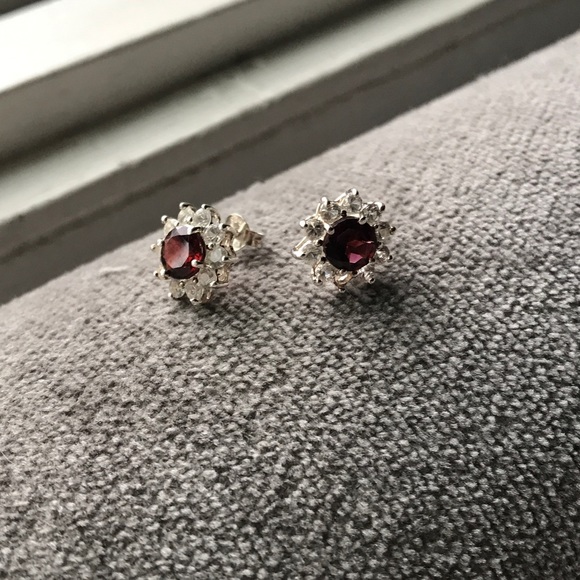 Stunning garnet earrings 2.00ctw - Picture 5 of 6